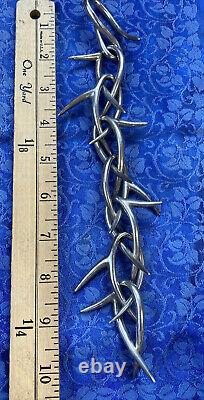 Ted Muehling SOLID Sterling Silver 340g Thorn Wreath Bracelet! Only Two Made