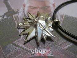 The Witcher Wolf of Geralt pendant made Sterling Silver 925-handicraft