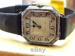 Tiffany & Co. Antique watch 15 jewels made by Longines sterling silver