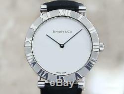 Tiffany & Co Atlas 925 Solid 925 Silver Swiss Made Quartz Men 31mm Watch A31