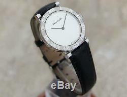 Tiffany & Co Atlas 925 Solid 925 Silver Swiss Made Quartz Men 31mm Watch A31
