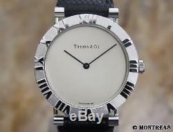 Tiffany & Co Atlas 925 Solid 925 Silver Swiss Made Quartz Men 31mm Watch MJ35
