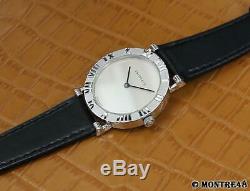 Tiffany & Co Atlas 925 Solid 925 Silver Swiss Made Quartz Men 31mm Watch S205