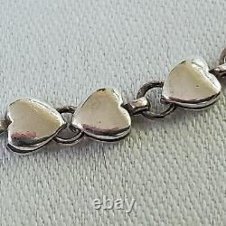 Tiffany & Co. Delicate heart necklace 16.5 in STERLING SILVER made in Italy