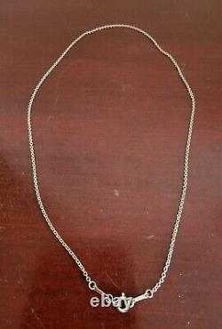 Tiffany & Co Elsa Peretti 925 Sterling Silver Chain Necklace. 18 Made In Spain