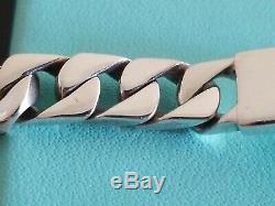 Tiffany & Co. Mens ID Bracelet In Sterling Silver 925 Size 8.25 Made Italy