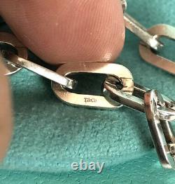 Tiffany & Co. Rectangular Oval Link Bracelet 7.25 made in Germany