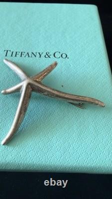 Tiffany & Co Starfish Sterling Silver 925 Brooch Pin Elsa Peretti Made In Spain