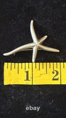 Tiffany & Co Starfish Sterling Silver 925 Brooch Pin Elsa Peretti Made In Spain