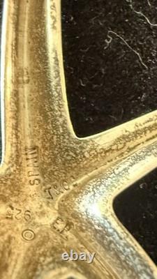 Tiffany & Co Starfish Sterling Silver 925 Brooch Pin Elsa Peretti Made In Spain