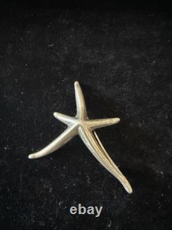 Tiffany & Co Starfish Sterling Silver 925 Brooch Pin Elsa Peretti Made In Spain
