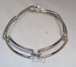 Tiffany & Co Sterling Silver 925 Rectangles Choker Necklace 2002 Made in Italy