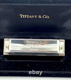 Tiffany & Co. Sterling Silver 925 Sides Harmonica Made By Hohner Germany