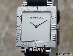 Tiffany & Co Swiss Made 925 Silver Mens Quartz Luxury c2000 Dress Watch AS207