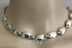 Tiffany & co Made in Italy Sterling silver heavy oval linked necklace 101.4 g