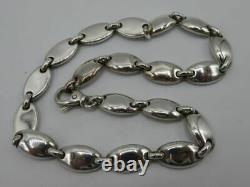 Tiffany & co Made in Italy Sterling silver heavy oval linked necklace 101.4 g