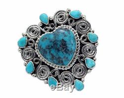 Tonya June Rafael, Ring, Adjustable, Kingman Turquoise, Navajo Made