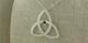 Tracy Gilbert Sapphire Sterling Silver Trinity Knot Heart Pendant Irish Made
