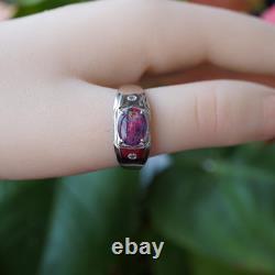 Triplet Opal Ring 925 Sterling Silver Unisex Design Made to order