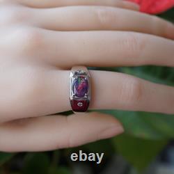 Triplet Opal Ring 925 Sterling Silver Unisex Design Made to order