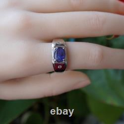 Triplet Opal Ring 925 Sterling Silver Unisex Design Made to order