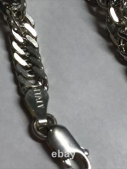 Tweisted Sterling Silver 30 Grams 22.5 Chain Made In Italy 5-6mm Wide