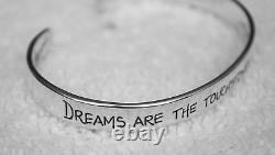 USA-Made Sterling Silver Cuff Bracelet Etched with Thoreau Quote by Hanni