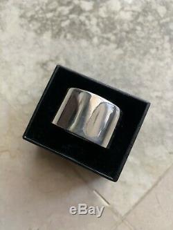 Unisex Custom Made To Order, Wide Heavy Solid Sterling Silver Ring Band