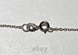 Unusual Artist Made Sterling Silver Jasper Beads Grape Vine Pendant Necklace 18