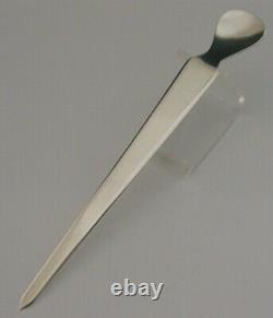 Unusual Sterling Silver Hand Made Modernist Letter Opener 1988 English Boxed