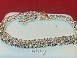 VINTAGE Sterling Silver Byzantine Bracelet. MADE IN ITALY