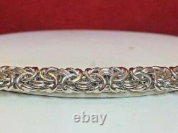 VINTAGE Sterling Silver Byzantine Bracelet. MADE IN ITALY