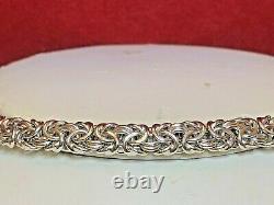 VINTAGE Sterling Silver Byzantine Bracelet. MADE IN ITALY