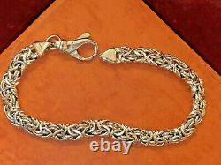 VINTAGE Sterling Silver Byzantine Bracelet. MADE IN ITALY