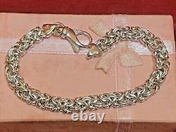VINTAGE Sterling Silver Byzantine Bracelet. MADE IN ITALY