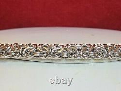 VINTAGE Sterling Silver Byzantine Bracelet. MADE IN ITALY