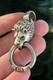 VTG Sterling Silver Lion Head Pendant Fine Heavy Artisan Made Detailed Cool 925