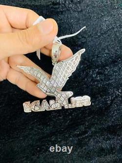 VVS1 Diamond 2 CT Self Made Hip Hop Pendant With Chain 14K White Gold Finish