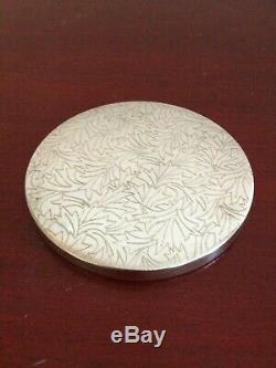 Very Rare Vintage Tiffany & Co 925 Sterling Silver Floral Mirror. Made In Mexico
