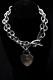 Very heavy EXQUISITE UNIQUE HAND MADE STERLING SILVER NECKLACE 55 GRAMS