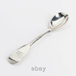 Victorian Sterling Silver Chocolate Spoon Made by Chawner & Co, London, 1862