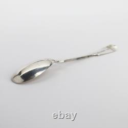 Victorian Sterling Silver Chocolate Spoon Made by Chawner & Co, London, 1862