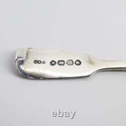 Victorian Sterling Silver Chocolate Spoon Made by Chawner & Co, London, 1862