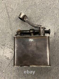 Vintage 30s 40s Sterling Silver Lift Arm Lighter Holzer CO. Mexico Made Monogram