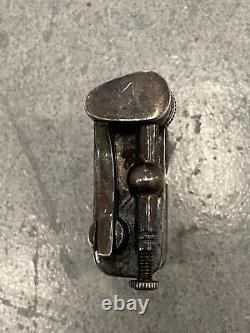 Vintage 30s 40s Sterling Silver Lift Arm Lighter Holzer CO. Mexico Made Monogram
