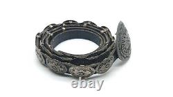 Vintage 925 Sterling Silver Made in Mexico Concho Belt