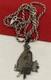 Vintage 925 Sterling Silver WOMAN FIGURAL Cut Out Etched Artisan Made Pendant