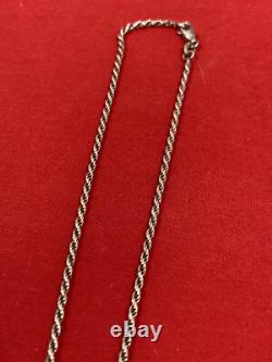 Vintage 925 Sterling Silver WOMAN FIGURAL Cut Out Etched Artisan Made Pendant