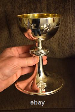 + Vintage All Sterling Silver Chalice made by Beaugrand of Montreal Canada (CU5)