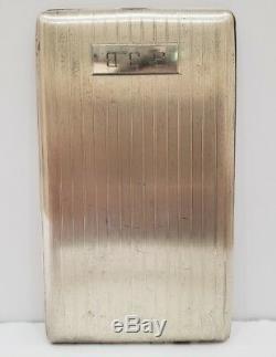 Vintage Antique Elgin Solid Sterling Silver USA Made Cigarette Case